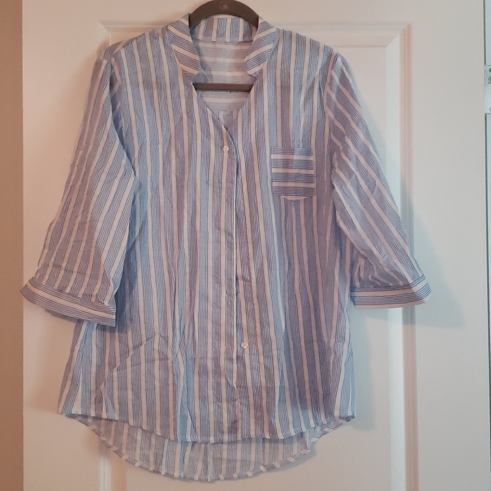 Button down striped shirt